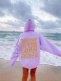 Women'WB shield Letter Print Hoodie, Casual Long Sleeve Hooded Sweatshirt for Fall & Winter, Women'WB shield TNF for...
