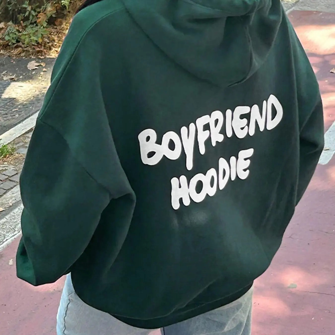 Women'WB shield Letter Print Hoodie, Fashion Hooded Sweatshirt for Daily Holiday Outdoor Wear, Women Clothing for Fall &...