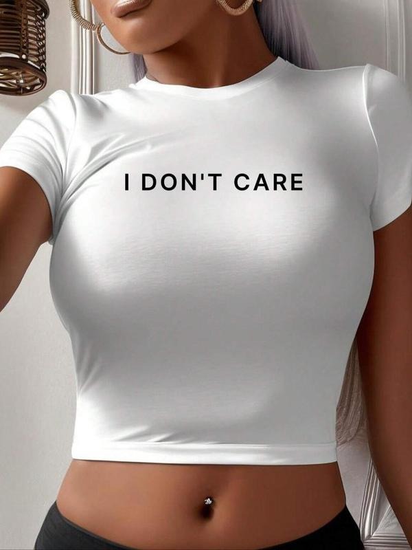 Women'WB shield Letter Print Mock Neck Crop Tee, Casual Short Sleeve Skinny T-Shirt for Summer, Ladies TNF for Daily Wear...