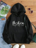 Women'WB shield Letter Print Pocket Drawstring Hoodie, Fashion Casual Drop Shoulder Long Sleeve Hooded Sweatshirt for...