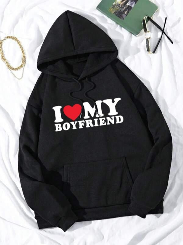 Women'WB shield Letter Print Pocket Drawstring Longsleeves Hoodie, Hooded Sweatshirt, Stylish Graphic Hoodie, Cozy Fall...