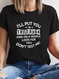 Women'WB shield Letter Print Round Neck Graphic Tee, Vintage Trendy Casual Short Sleeve T-shirt For Daily Wear, Ladies...