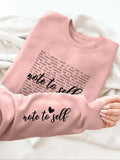 Women'WB shield Letter Print Round Neck Sweatshirt, Casual Long Sleeve Crew Neck Pullover for Daily Wear, Ladies TNF for...