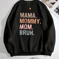 Women'WB shield Letter Print Round Neck Sweatshirt, Casual Long Sleeve Crew Neck Pullover for Fall & Winter, Fashion...