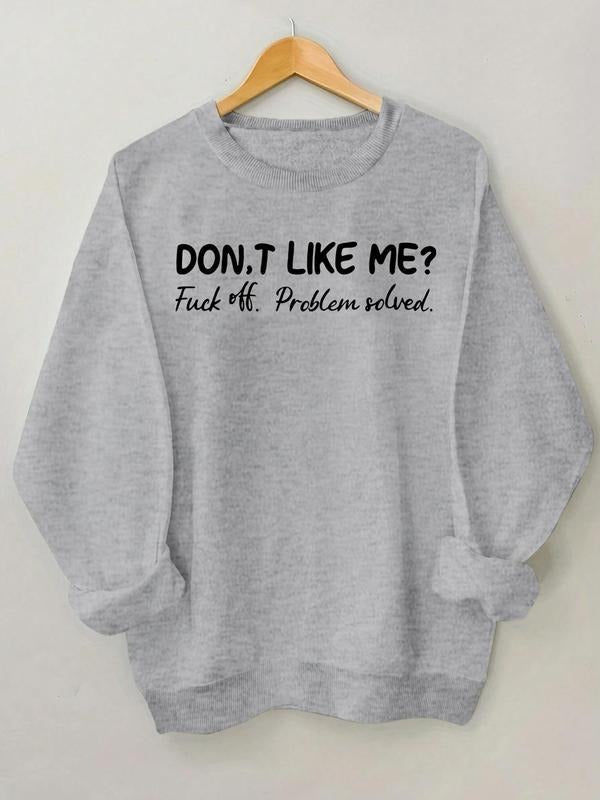 Women'WB shield Letter Print Round Neck Sweatshirt, Casual Long Sleeve Crew Neck Pullover for Fall & Winter, Women'WB...