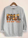 Women'WB shield Letter Print Round Neck Sweatshirt, Casual Long Sleeve Crew Neck Pullover for Fall & Winter, Women'WB...