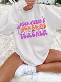 Women'WB shield Letter Print Round Neck Sweatshirt, Casual Long Sleeve Crew Neck Pullover for Fall & Winter, Women'WB...