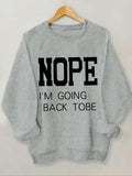 Women'WB shield Letter Print Round Neck Sweatshirt, Casual Long Sleeve Crew Neck Pullover for Spring & Fall, Fashion...