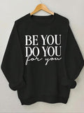 Women'WB shield Letter Print Round Neck Sweatshirt, Casual Long Sleeve Crew Neck Pullover for Spring & Fall, Women'WB...