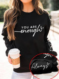 Women'WB shield Letter Print Round Neck Sweatshirt, Fashion Casual Crew Neck Long Sleeve Pullover for Daily Wear, Ladies...
