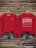 Women'WB shield Letter Print Round Neck Sweatshirt, Fashion Casual Crew Neck Sweatshirt for Daily Holiday Outdoor Wear,...