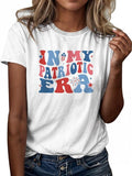 Women'WB shield Letter Print Round Neck Tee, Casual Crew Neck Short Sleeve T-shirt, Ladies TNF for Summer style 02...