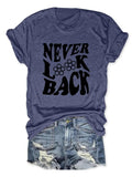 Women'WB shield Letter Print Round Neck Tee, Casual Graphic Short Sleeve T-shirt For Daily Wear, Ladies Spiky hair...