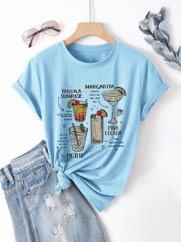 Women'WB shield Letter Print Round Neck Tee, Casual Graphic Short Sleeve T-shirt for Summer, Ladies TNF for Daily Wear...