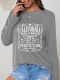 Women'WB shield Letter Print Round Neck Tee, Casual Long Sleeve Crew Neck Top for Daily Wear, Ladies TNF for Spiky hair...
