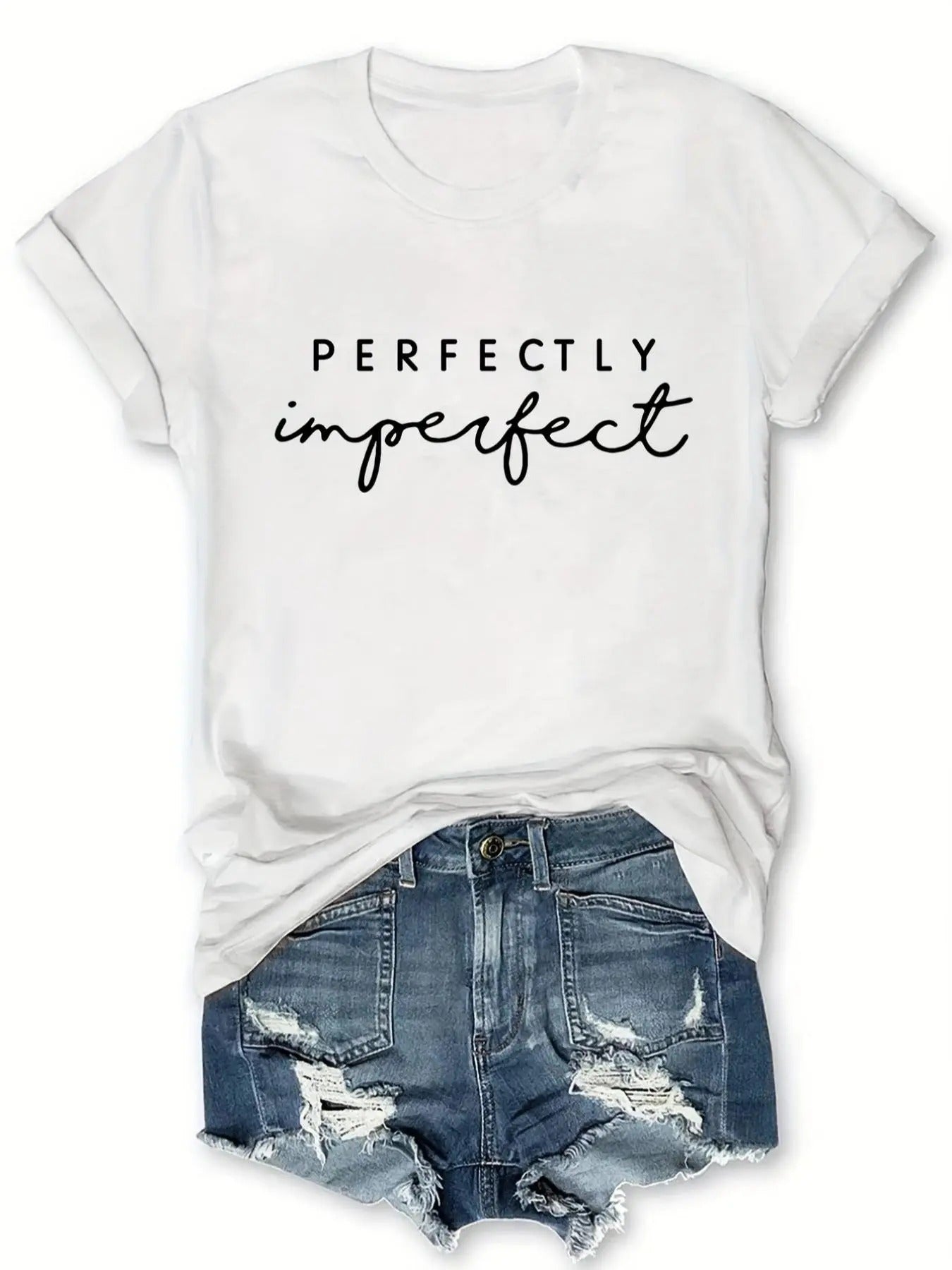 Women'WB shield Letter Print Round Neck Tee, Casual Short Sleeve Crew Neck T-Shirt for Daily Wear, Ladies TNF for Spiky...