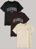 Women'WB shield Letter Print Round Neck Tee, Casual Short Sleeve Crew Neck T-Shirt for Summer, Fashion Comfy Women'WB...