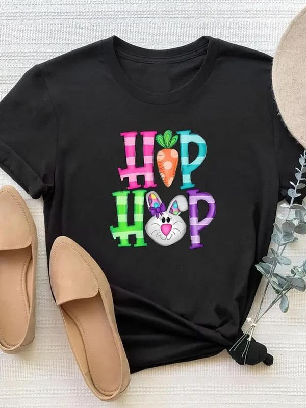 Women'WB shield Letter Print Round Neck Tee, Casual Short Sleeve Crew Neck T-Shirt for Summer, Fashion Women'WB shield...