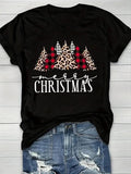 Women'WB shield Letter Print Round Neck Tee, Casual Short Sleeve Crew Neck T-shirt for Daily Holiday Vacation Outdoor...