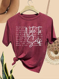 Women'WB shield Letter Print Round Neck Tee, Casual Short Sleeve Crew Neck T-shirt for Daily Wear, Ladies TNF for Spiky...