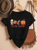 Women'WB shield Letter Print Round Neck Tee, Casual Short Sleeve Crew Neck T-shirt for Fall & Winter, Women'WB shield Top...