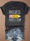 Women'WB shield Letter Print Round Neck Tee, Casual Short Sleeve T-Shirt for Fall, Fashion Women'WB shield Top for Daily...