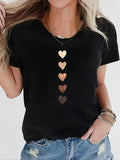 Women'WB shield Letter Print Round Neck Tee, Casual Short Sleeve T-Shirt for Summer, Ladies TNF for Daily Wear style 04...