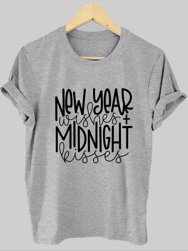 Women'WB shield Letter Print Round Neck Tee, Casual Short Sleeve T-shirt for Summer, Fashion Women'WB shield Top for...