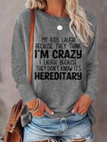 Women'WB shield Letter Print Round Neck Tee, Fashion Casual Crew Neck Long Sleeve Top for Daily Wear, Ladies TNF for...