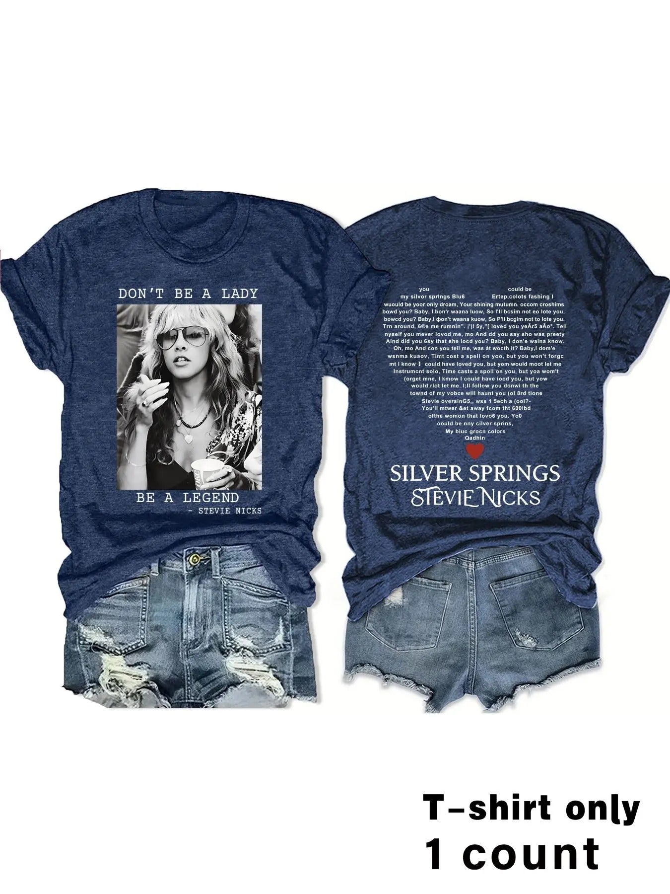 Women'WB shield Letter Print Round Neck Tee, Fashion Casual Crew Neck Short Sleeve T-Shirt for Daily Holiday Vacation...