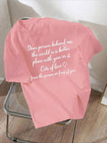 Women'WB shield Letter Print Round Neck Tee, Fashion Casual Crew Neck Short Sleeve T-shirt for Daily Holiday Vacation...