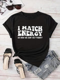 Women'WB shield Letter Print Round Neck Tee, Fashion Casual Crew Neck T-Shirt for Daily Holiday Vacation Outdoor Wear,...