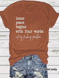 Women'WB shield Letter Print Round Neck Tee, Fashion Casual Crew Neck T-Shirt for Daily Holiday Vacation Outdoor Wear,...
