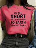 Women'WB shield Letter Print Round Neck Tee, Fashion Casual Crew Neck T-Shirt for Daily Holiday Vacation Outdoor Wear,...