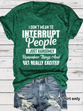 Women'WB shield Letter Print Round Neck Tee, Fashion Casual Crew Neck T-shirt for Daily Holiday Vacation Outdoor Wear,...