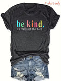 Women'WB shield Letter Print Round Neck Tee, Fashion Casual Short Sleeve T-shirt, Ladies Summer TNF for Daily Wear style...