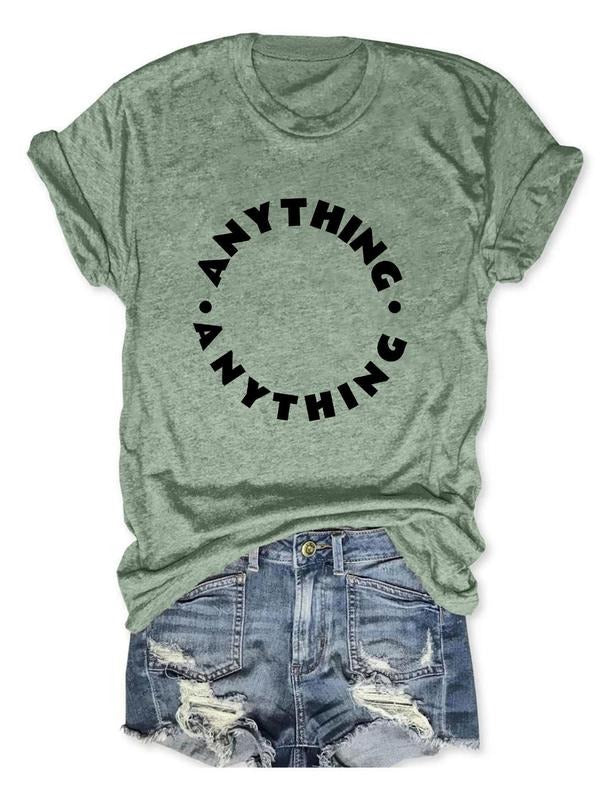 Women'WB shield Letter Print Round Neck Tee, Fashion Casual Short Sleeve T-shirt, Ladies Summer TNF for Daily Wear style...