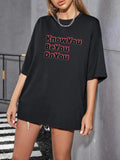 Women'WB shield Letter Print Round Neck Tee, Summer TNF Women, Fashion Casual Drop Shoulder Short Sleeve T-shirt for...