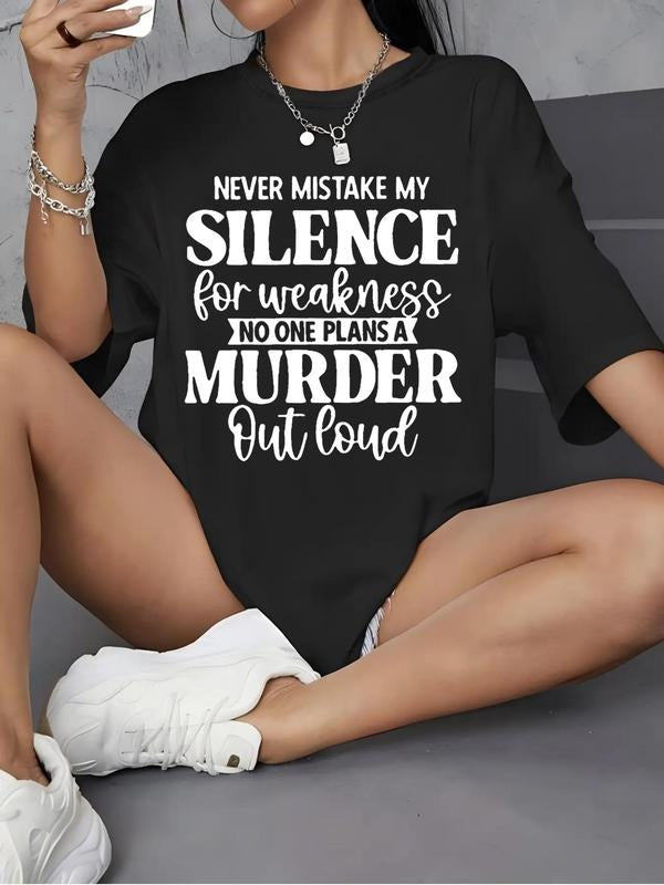 Women'WB shield Letter Print Round Neck Tee, Summer TNF Women, Fashion Casual Drop Shoulder Short Sleeve T-shirt for...