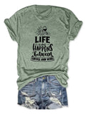 Women'WB shield Letter Print Round Neck Tee, Trendy Casual Short Sleeve Crew Neck T-shirt for Daily Wear, Ladies Spiky...