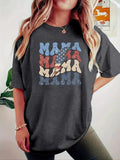 Women'WB shield Letter Print Round Neck Tee, Trendy Casual Short Sleeve T-Shirt for Daily Wear, Ladies Spring Outfit, Top...