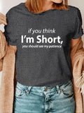 Women'WB shield Letter Print Round Neck Tee, Trendy Casual Short Sleeve T-shirt for Daily Wear, Ladies Summer Outfit...