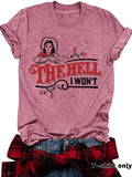 Women'WB shield Letter Print Round Neck Tee, Vintage Trendy Casual Short Sleeve T-shirt for Daily Wear, Ladies Summer...