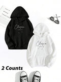 Women'WB shield Letter Print Sweatshirt, Casual Long Sleeve Hoodie Pullover for Fall & Winter, Women'WB shield TNF for...