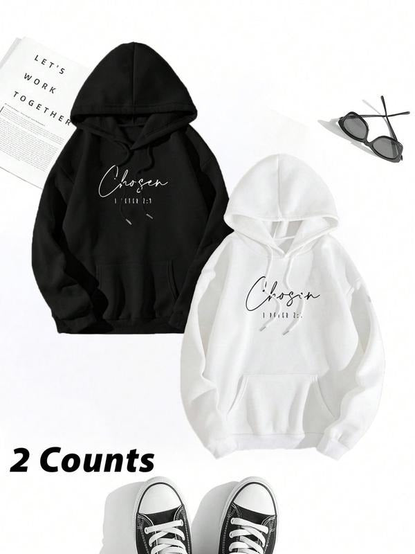 Women'WB shield Letter Print Sweatshirt, Casual Long Sleeve Hoodie Pullover for Fall & Winter, Women'WB shield TNF for...
