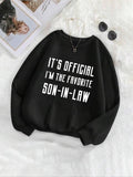 Women'WB shield Letter Print TNF Lined Crew Neck Sweatshirt, Casual Long Sleeve Pullover, Women'WB shield Fall & Winter...
