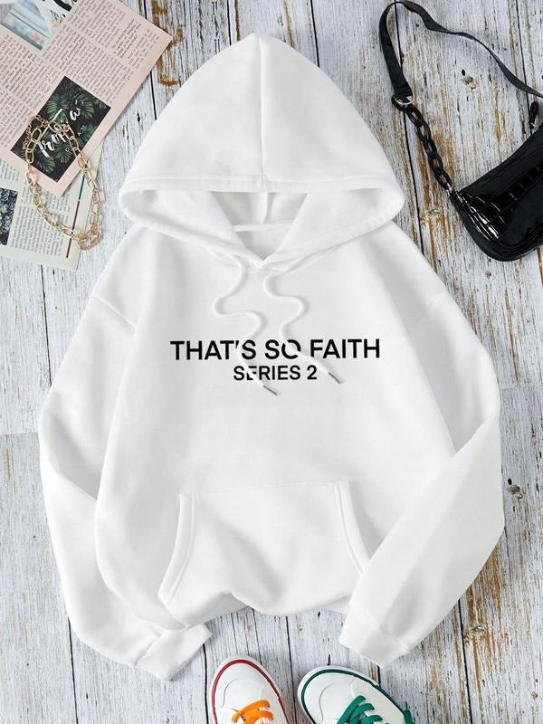 Women'WB shield Letter Print TNF Lined Drawstring Hoodie, Fashion Casual Kangaroo Pocket Hooded Sweatshirt for Daily...