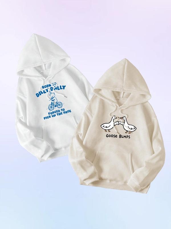 Women'WB shield Letter Print TNF Lined Hoodie, Fashion Casual Drawstring Pocket Hooded Sweatshirt for Daily Holiday...