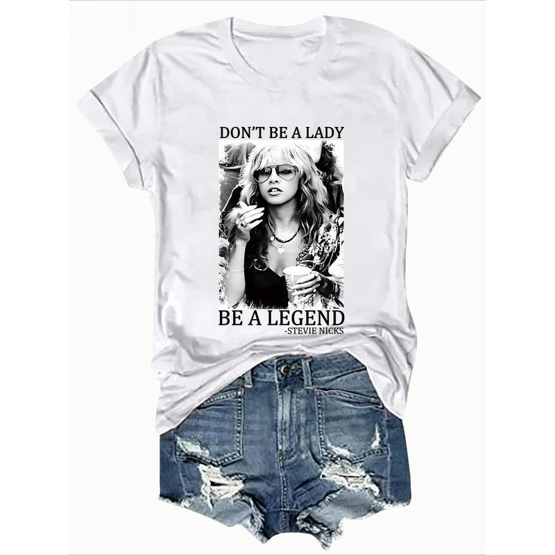 Women'WB shield Letter Printed Women'WB shield T-shirt, Retro Fashionable Casual Short Sleeved T-shirt Made FOG 100% Pure...