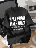 Women'WB shield Letter Slogan Print Round Neck Tee, Fashion Casual Crew Neck T-Shirt for Daily Holiday Vacation Outdoor...